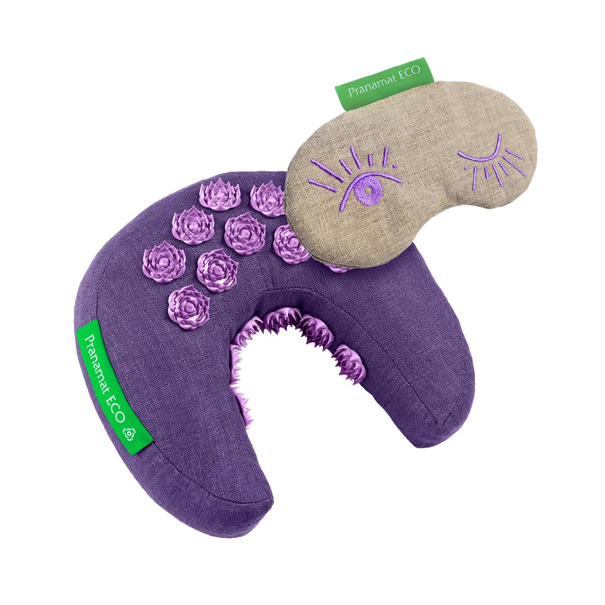 Mondkissen Violett +  Augenmaske