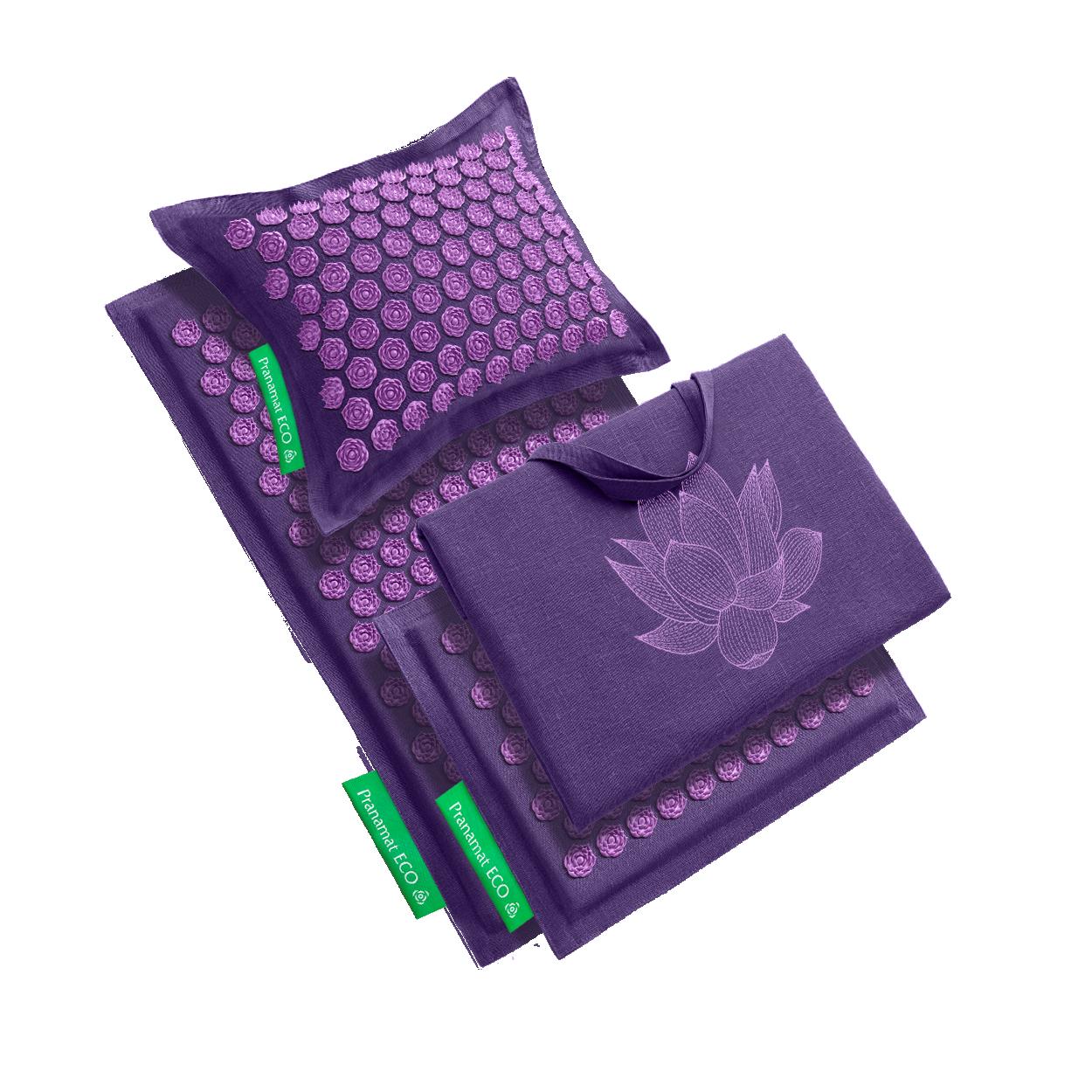 Pranamat Set (Matte + Kissen + Mini + XL Tasche) Lavender