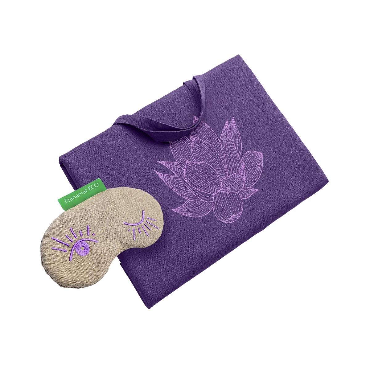 XL Tasche Violett + Augenmaske