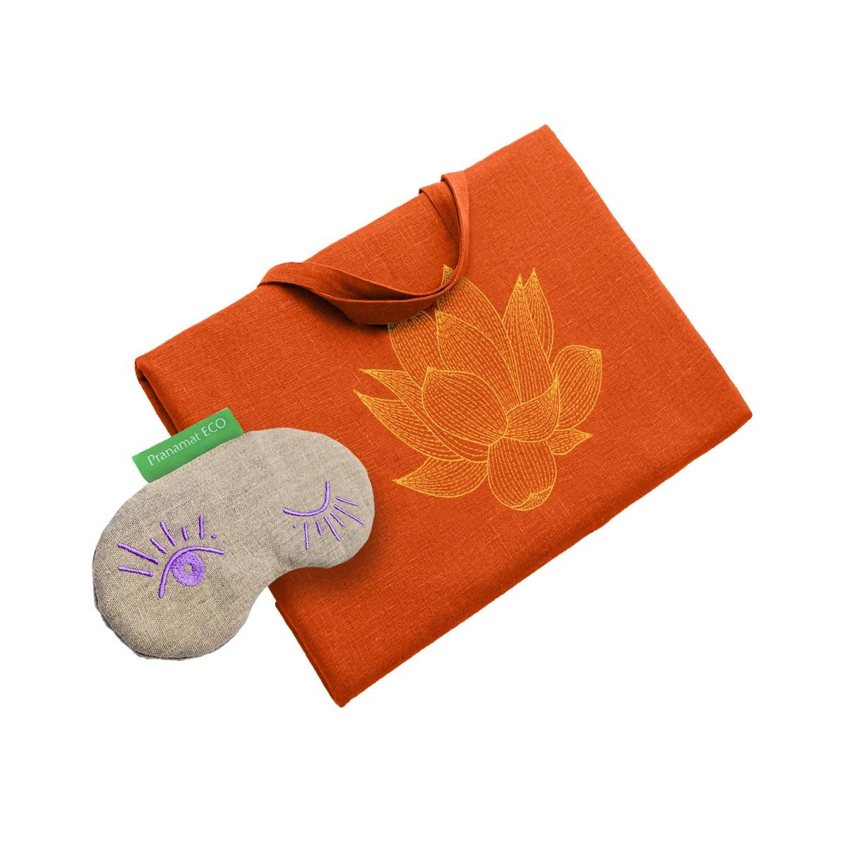 XL Tasche Orange + Augenmaske