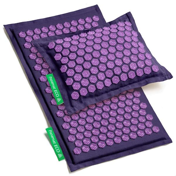 Pranamat ECO Set (Matte + Kissen) Violett & Violett
