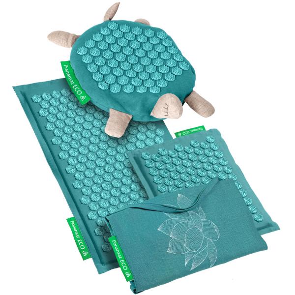 Pranamat ECO + Pranamat ECO Schildkröte + Mini + XL Tasche Türkis & Türkis