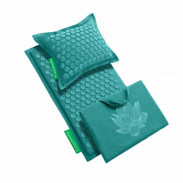 Pranamat + Pranamat Kissen + XL Tasche Türkis & Türkis