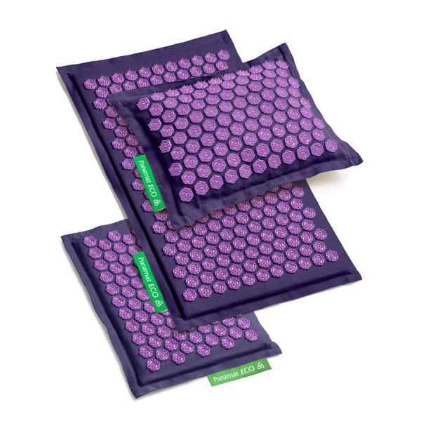 Pranamat ECO Set (Matte + Kissen + Mini) Violett & Violett