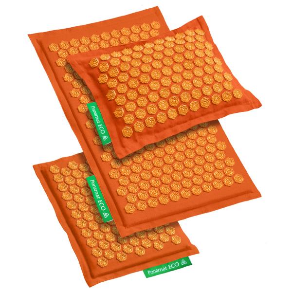 Pranamat ECO Set (Matte + Kissen + Mini) Orange & Orange
