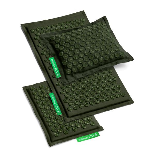 Pranamat ECO Set (Matte + Kissen + Mini) Militär-Grün