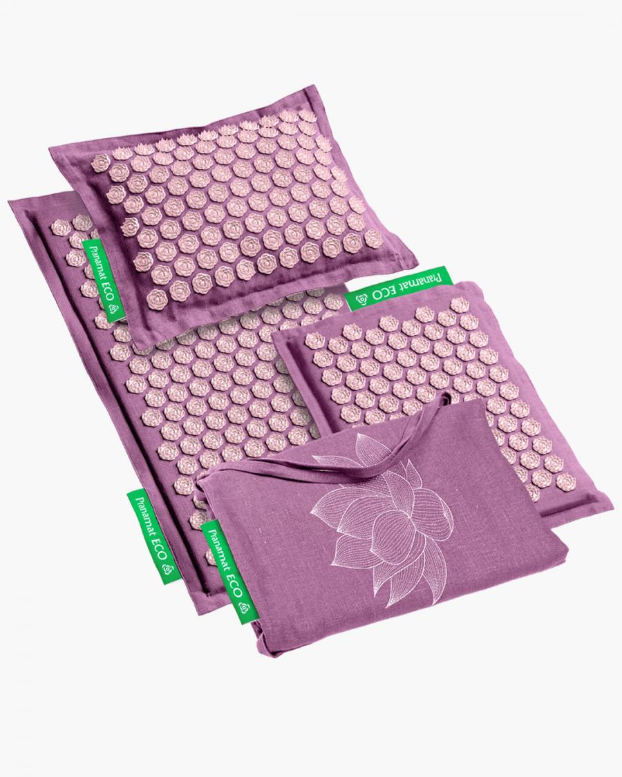 Pranamat ECO Set (Matte + Kissen + Mini + XL Tasche) Dark Rose